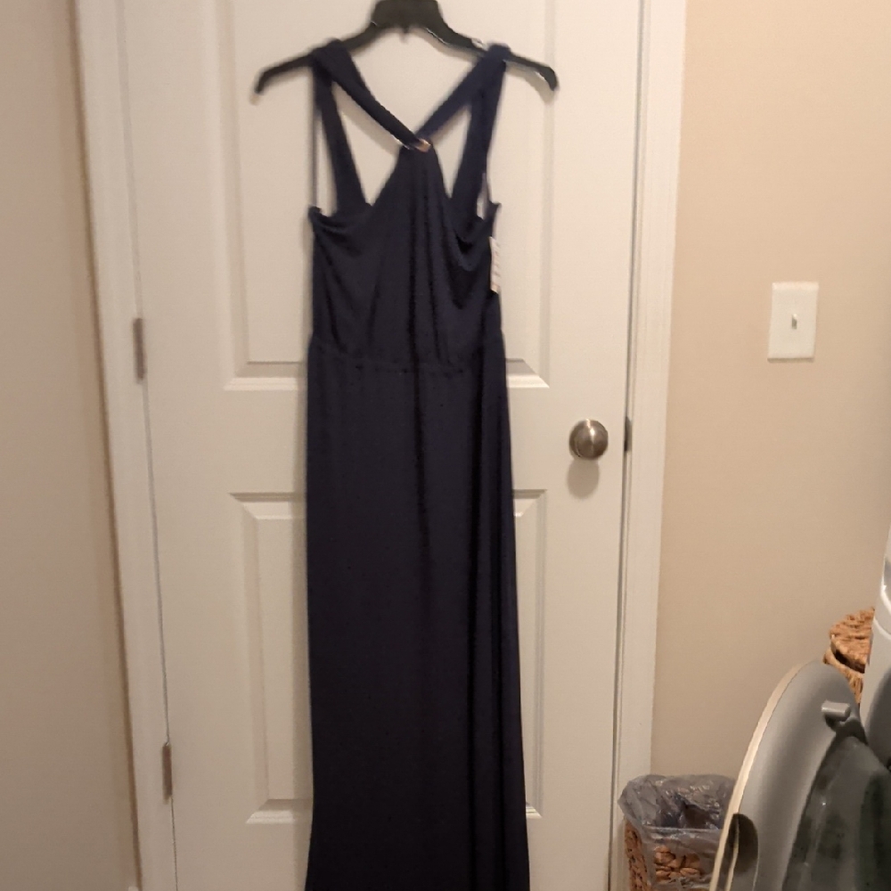 INC International Concepts Deep Blue Maxi Dress